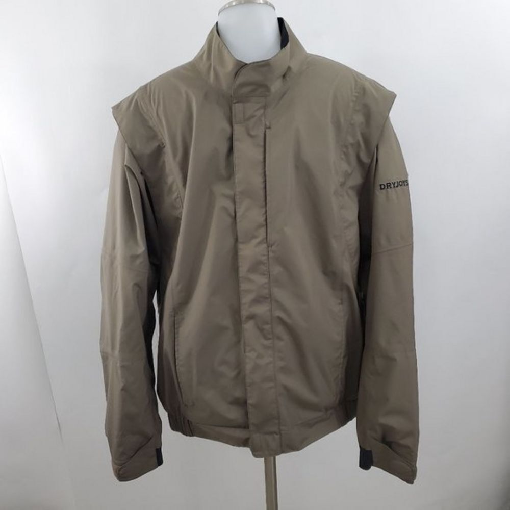 Footjoy Dryjoys Jacket L Brown Vented Golf Windbre